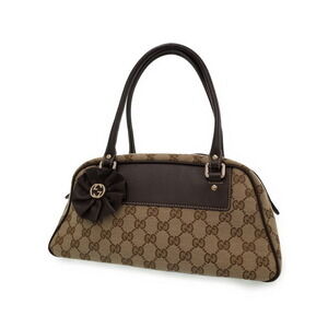 GUCCI Flower Motif Boston Bag Handbag